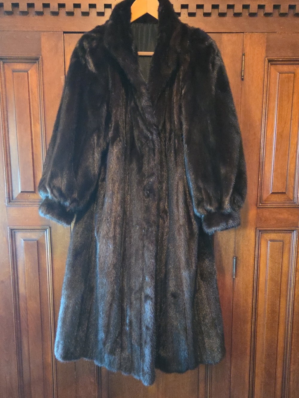 Reversible Genuine Mink Coat Full Length Vintage 1980